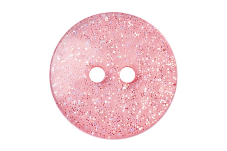 Light Pink Glitter Round 18mm 2B\1917