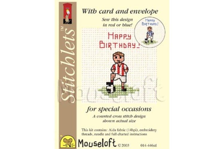 Little Footballer Card Stitch Kit