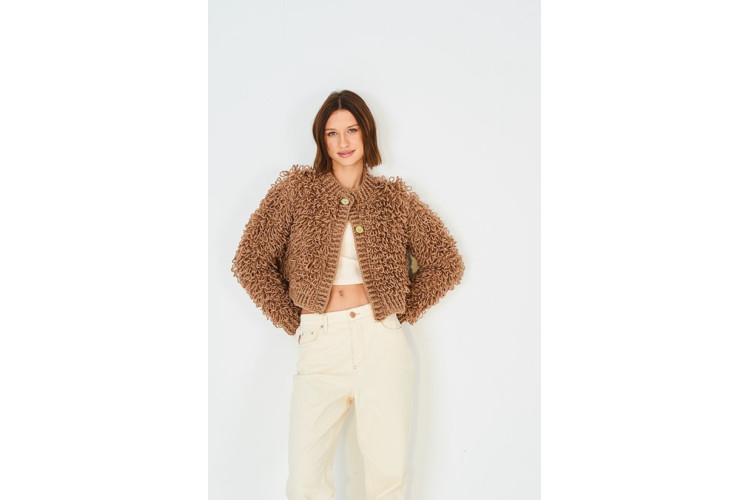Loopy Stitch Cardigans & Snood DK 10215