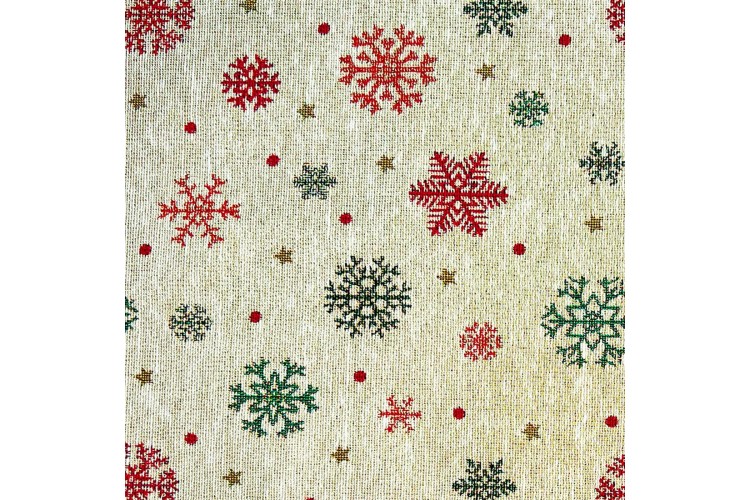 Lurex Snowflake Tapestry