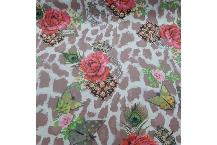 Melli Mello Rose Blackout Curtain Fabric