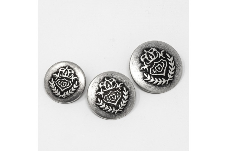 Metal Coat of Arms Buttons 18mm