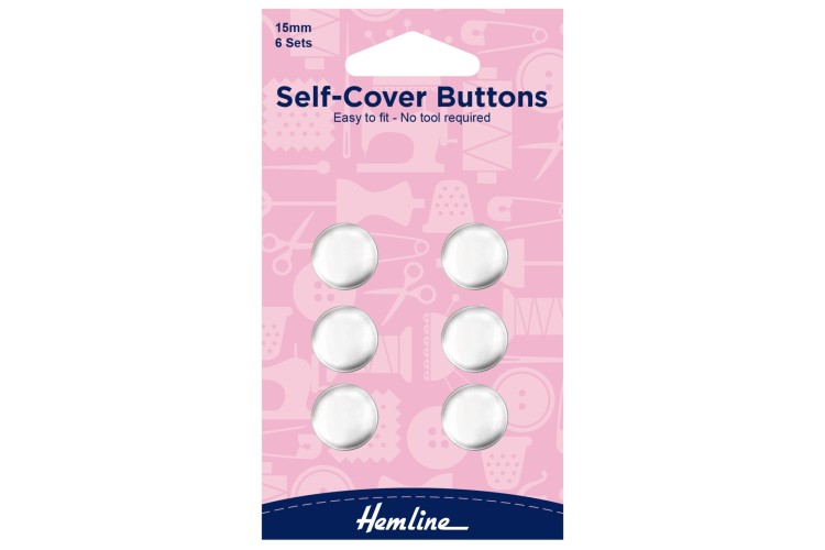 Metal Self Cover Buttons 15mm H473.15