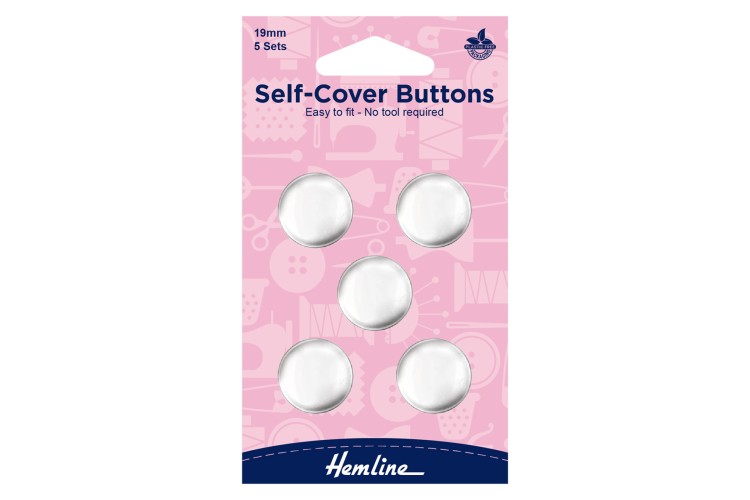 Metal Self Cover Buttons 19mm H473.19