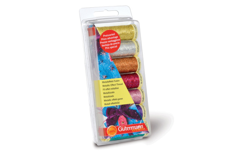 Metallic Effect Thread Set of 7