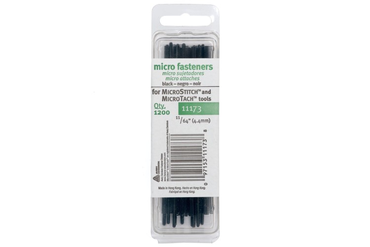 Micro Stitch Fasteners Black