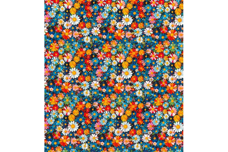 Multi Floral Cotton Poplin