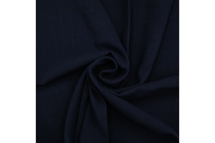  Navy Stonewashed Linen/Viscose