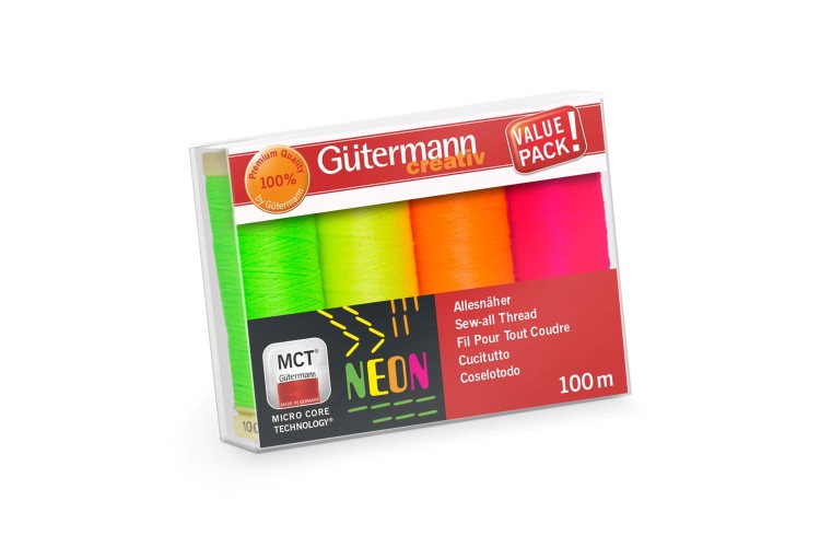 Neon Thread Set of 4