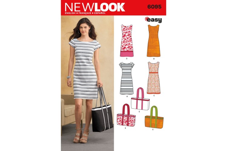 New Look 6095 Dresses, Tote Bag 