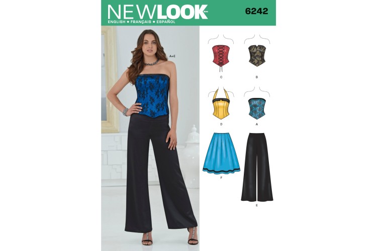 New Look 6242 Corset, Skirt, Trousers