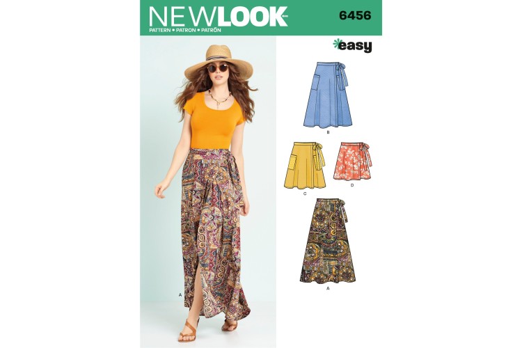 New Look 6456 Wrap Skirts