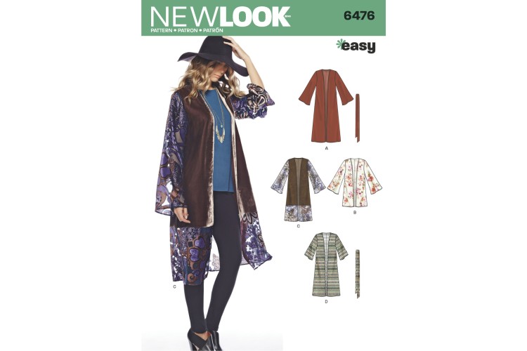 New Look 6476 Kimono