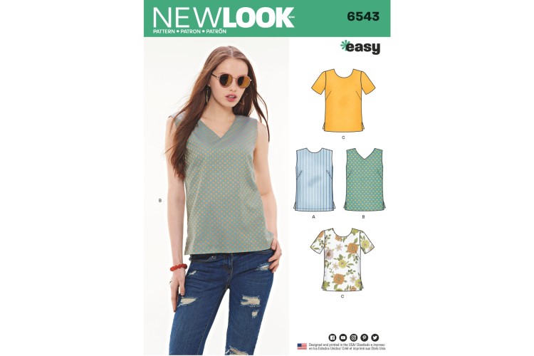 New Look 6543 Tops