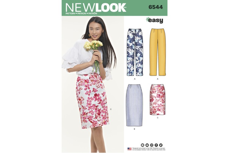 New Look 6544 Trousers, Skirt