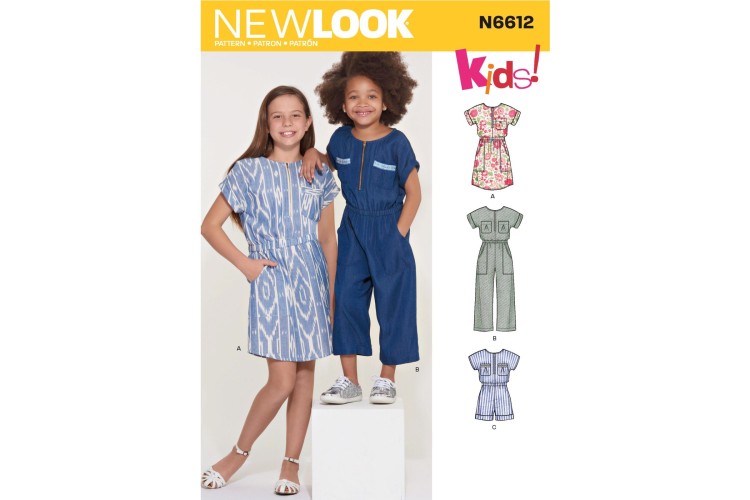 New Look 6612 Dress, Playsuit, Jumpsuit