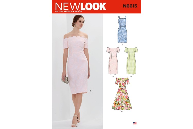 New Look 6615 Scallop Dress