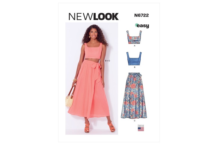 New Look 6722 Top, Skirt