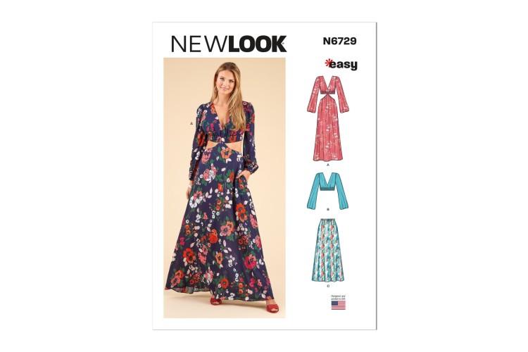 New Look 6729 Dress, Top, Skirt