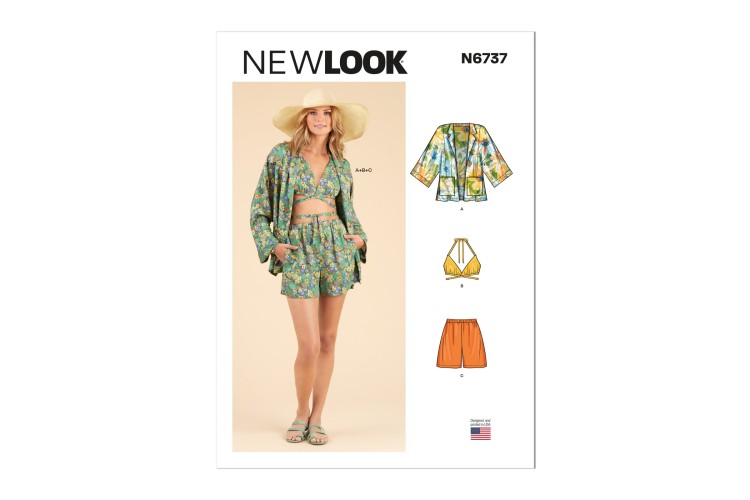 New Look 6737 Jacket, Top, Shorts