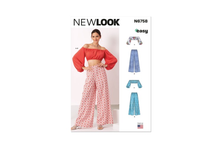 New Look 6758 Top, Trousers