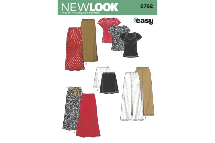 New Look 6762 Top, Skirt