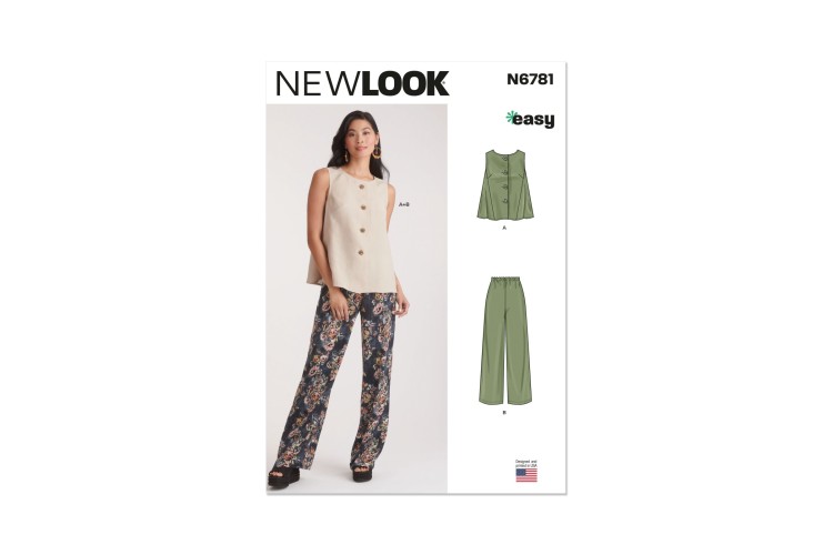 New Look 6781 Top, Trousers