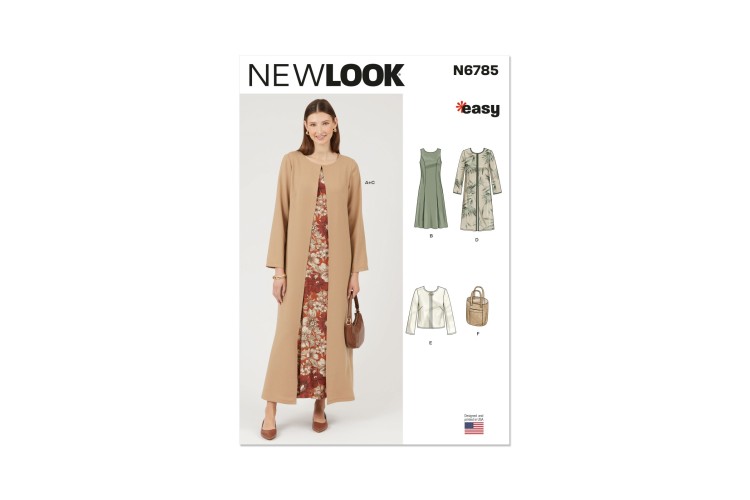 New Look 6785 Dress, Coat, Jacket & Bag