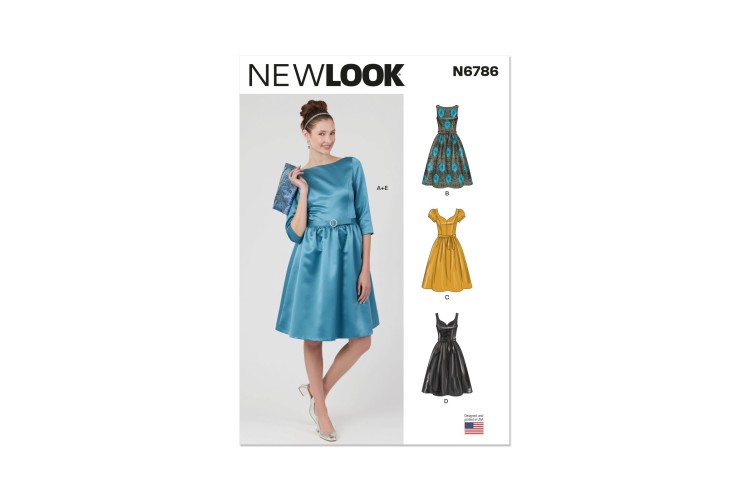 New Look 6786 Dresses with Belt & Purse