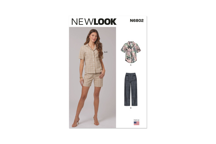 New Look 6802 Shirt, Trousers & Shorts