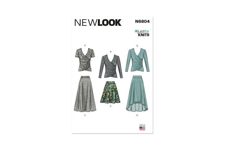 New Look 6804 Knit Tops & Skirts