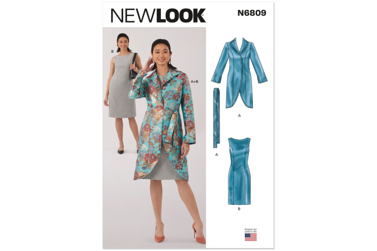 New Look 6809 Jacket, Belt & Dress