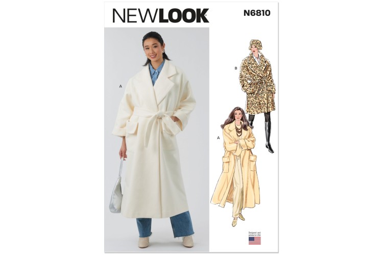 New Look 6810 Coat with Belt