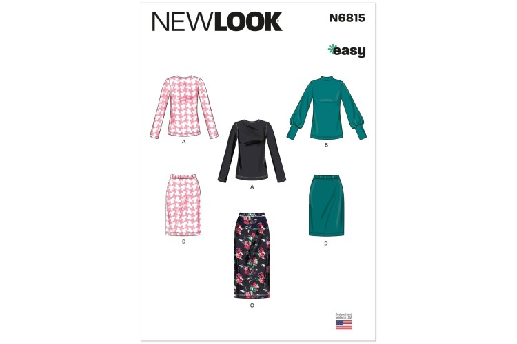 New Look 6815 Knit Tops and Skirt