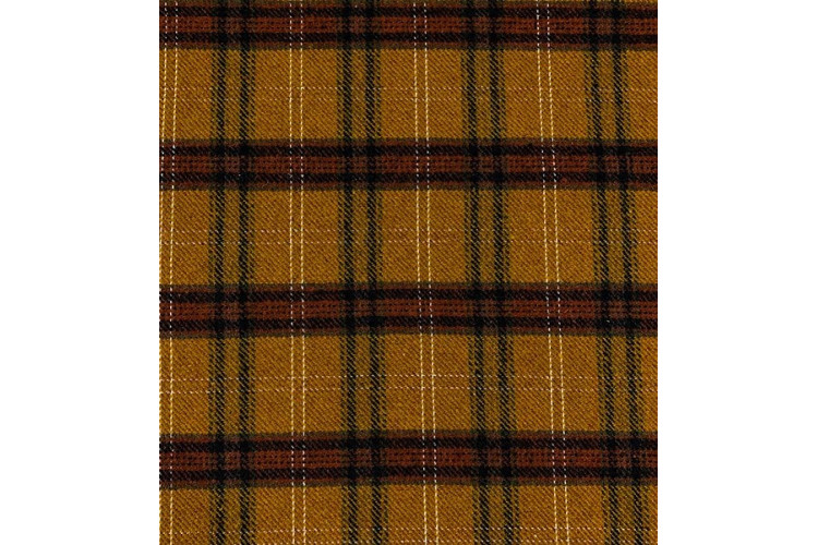 Ochre Poly-Wool Plaid