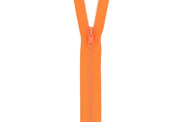 Orange Chunky Open Ended Zip 18