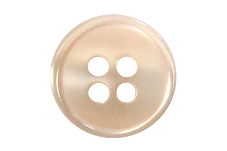 Peach Blouse 4 Hole Rimmed 13mm Buttons