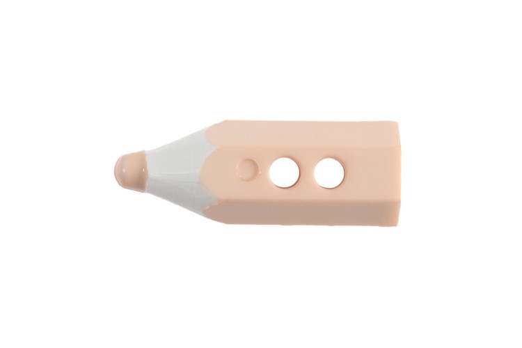 Peach Pencil 19mm Button