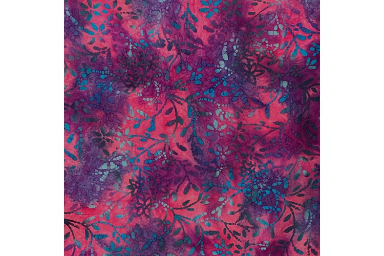 Pink & Purple Stems Batik