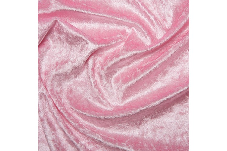 Pink Crushed Velour
