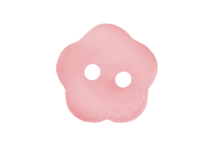 Pink Flower Button 2B\1792