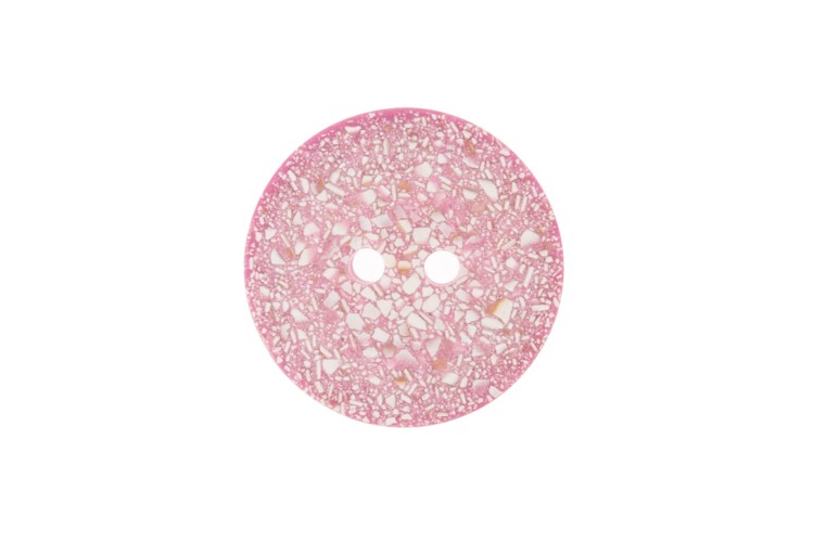 Pink Recycled Eggshell 18mm Button