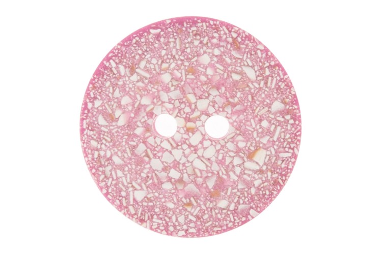 Pink Recycled Eggshell 25mm Button