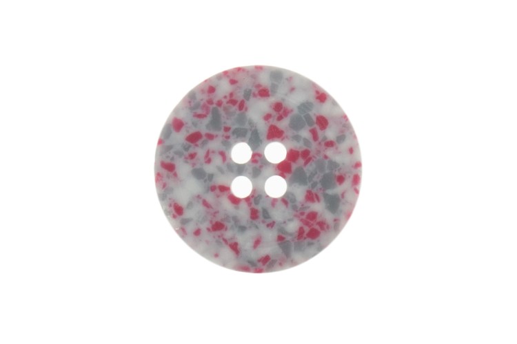 Pink Recycled Plastic 18mm Button