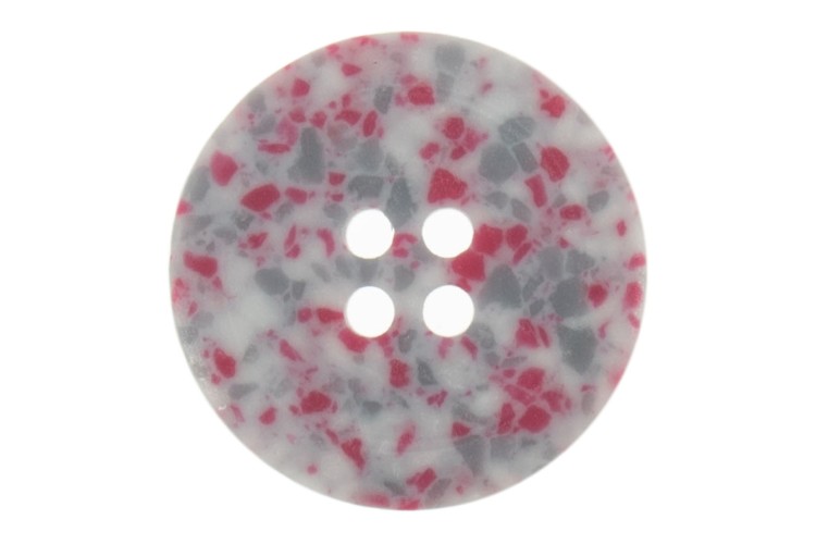 Pink Recycled Plastic 25mm Button