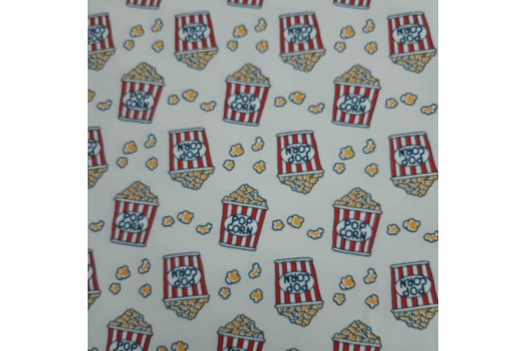 Popcorn on Cream Cotton Jersey