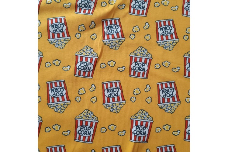 Popcorn on Yellow Cotton Jersey