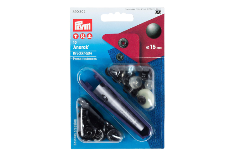 Prym 15mm Anorak Snap Fasteners