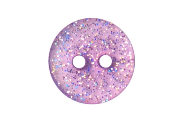 Purple Glitter Round 13mm 2B\1914