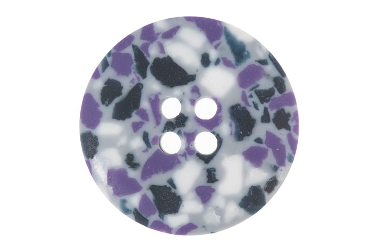 Purple Recycled Plastic 25mm Button